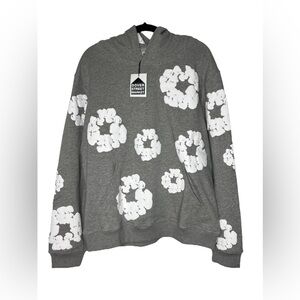 Denim Tears Hoodie Grey Size Medium brand new Authentic